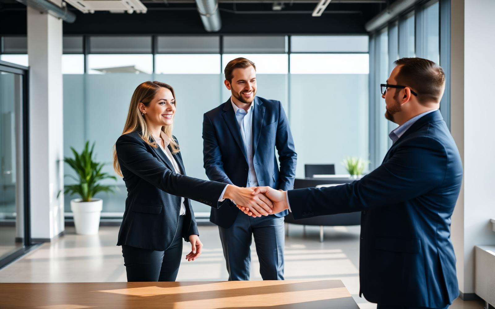 Recruiter and IT candidate meeting